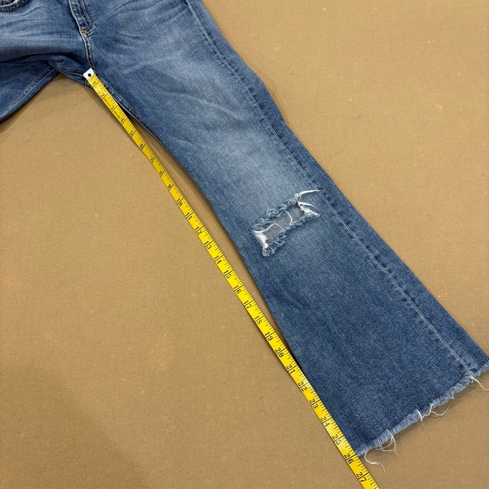 Rag & Bone Women’s 10 Inch Crop Flare Distressed Jeans Size 27 - Picture 16 of 16